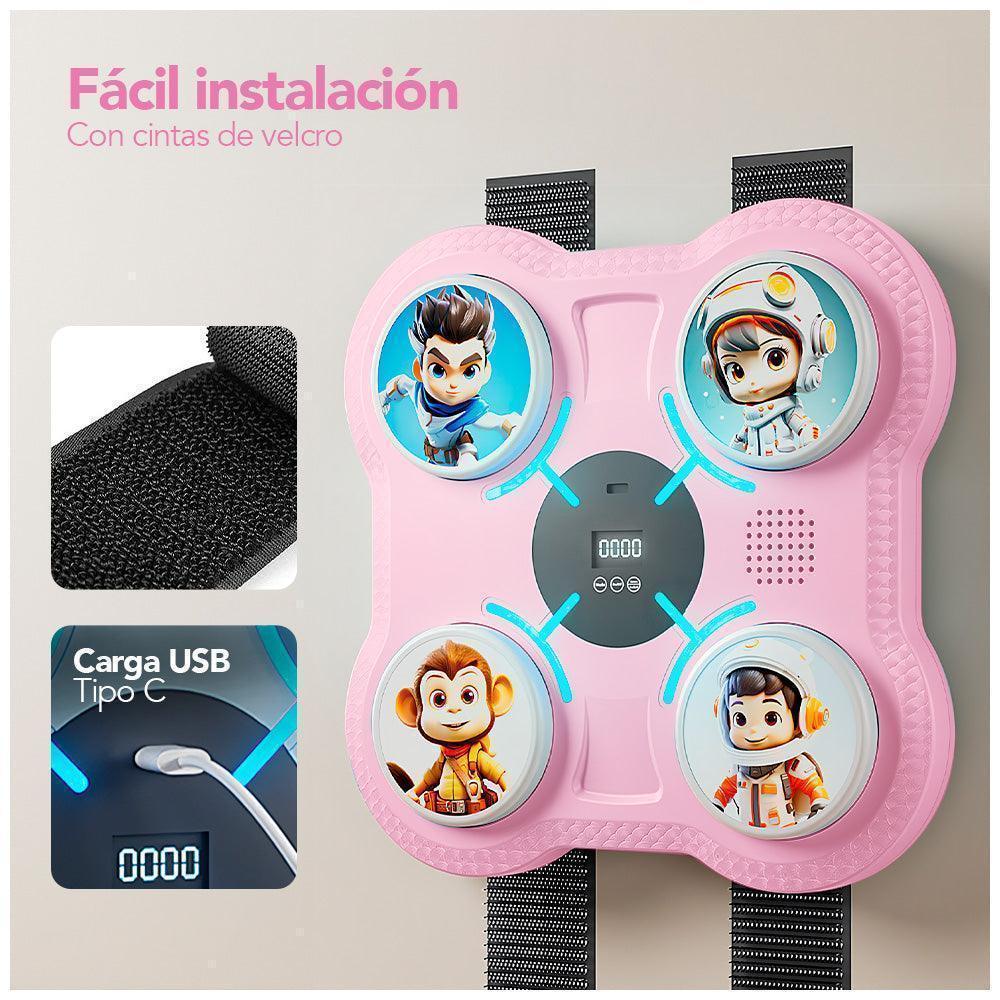 Maquina de Boxeo Musical para Niños con Bluetooth Y Guantes de Regalo RZ1 - Imagen 5