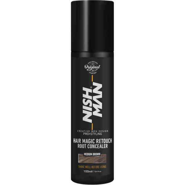 Spray Castaño Medio Magic Retouch Nishman 100ml