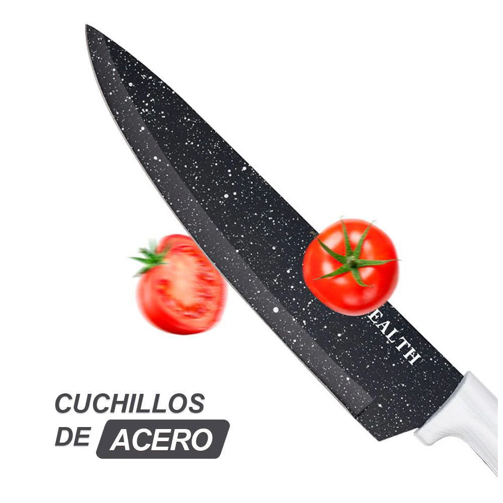 Juego 6 Cuchillos de Acero Blanco K56 - Imagen 3