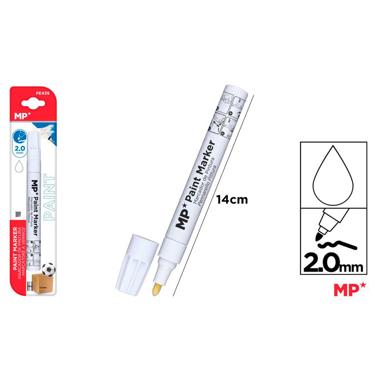 Marcador de Pintura Blanco