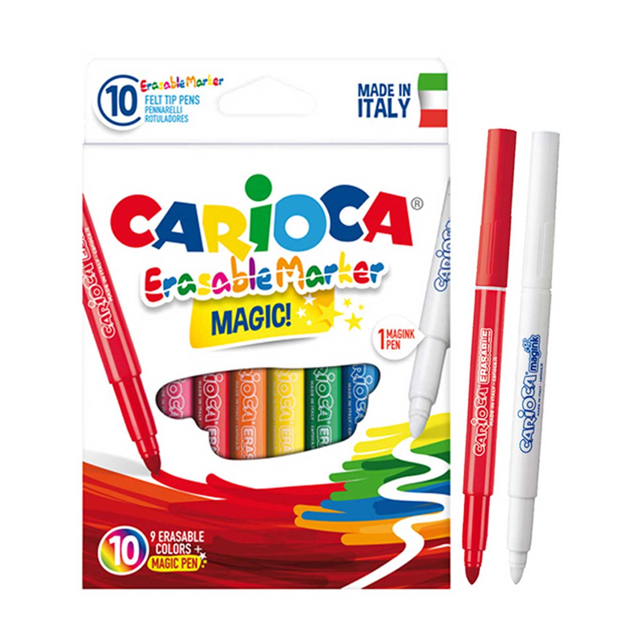 Rotuladores magic 10 uni erasable marker Carioca